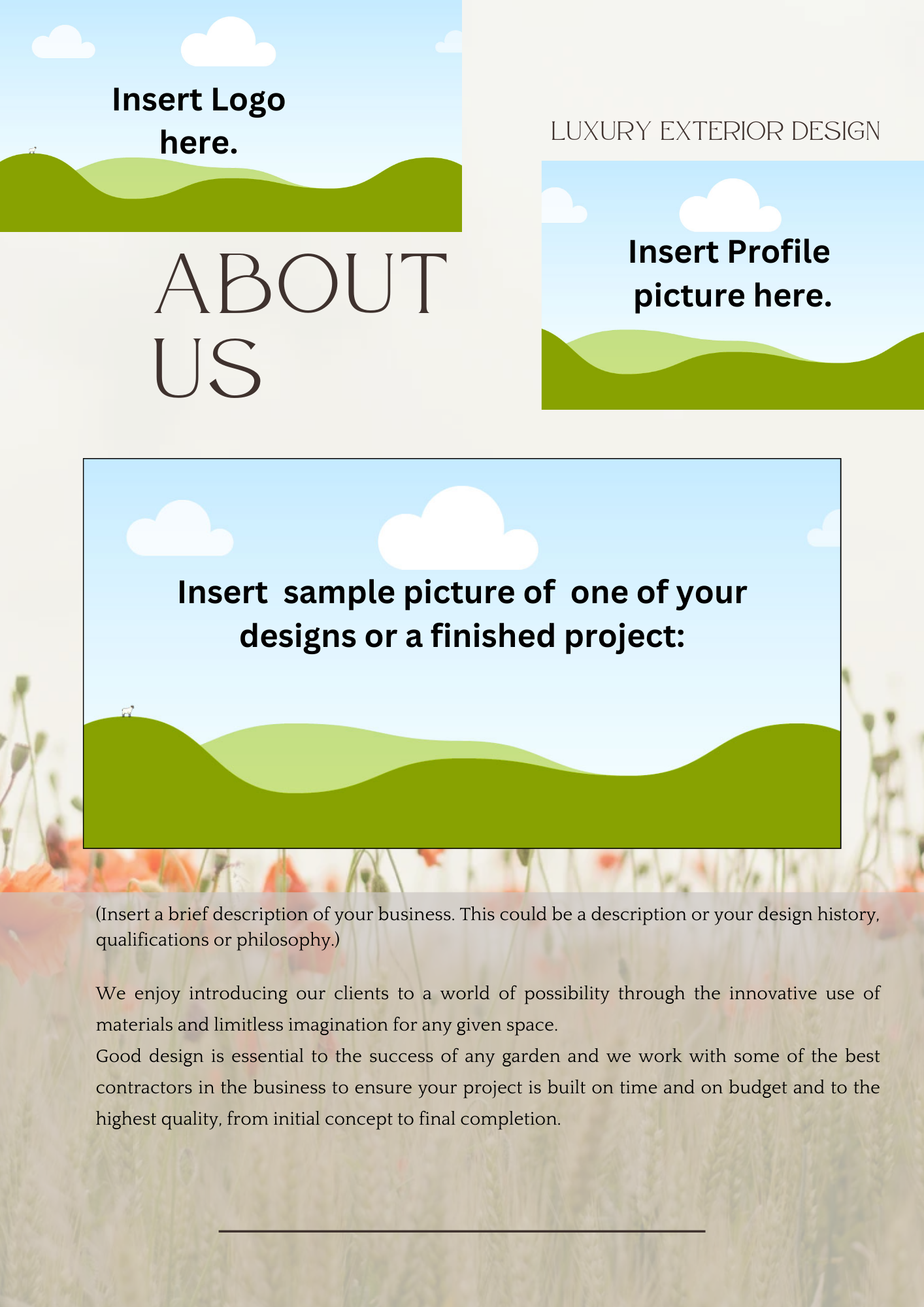 Design Fees Proposal Template