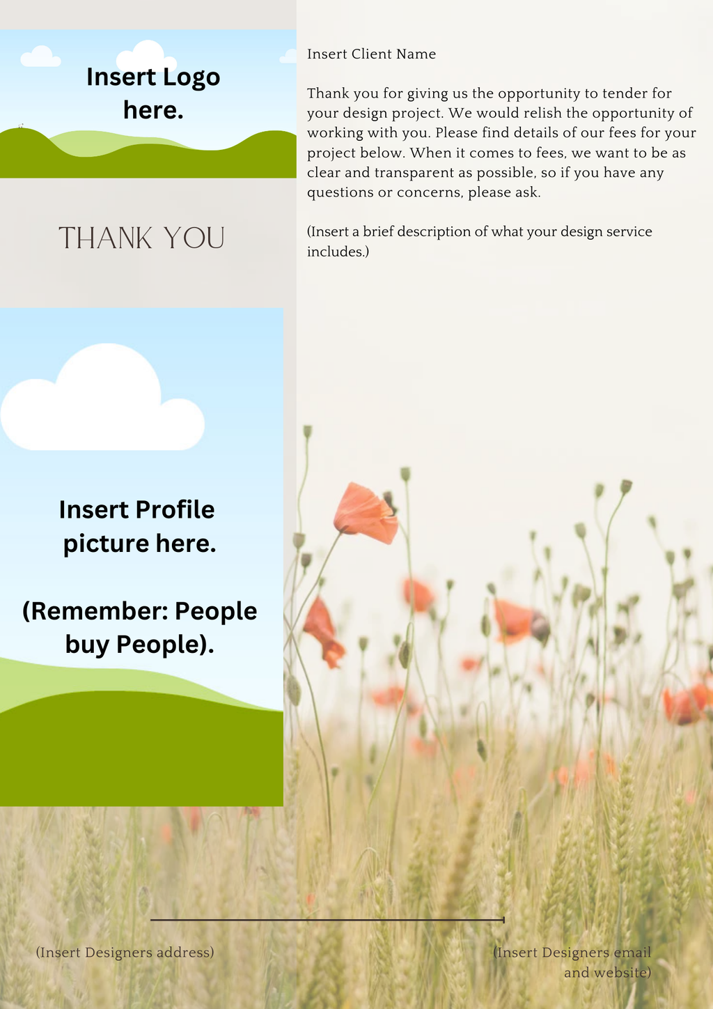 Design Fees Proposal Template