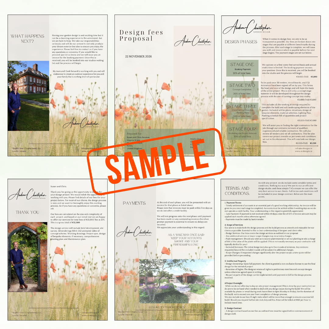 Design Fees Proposal Template