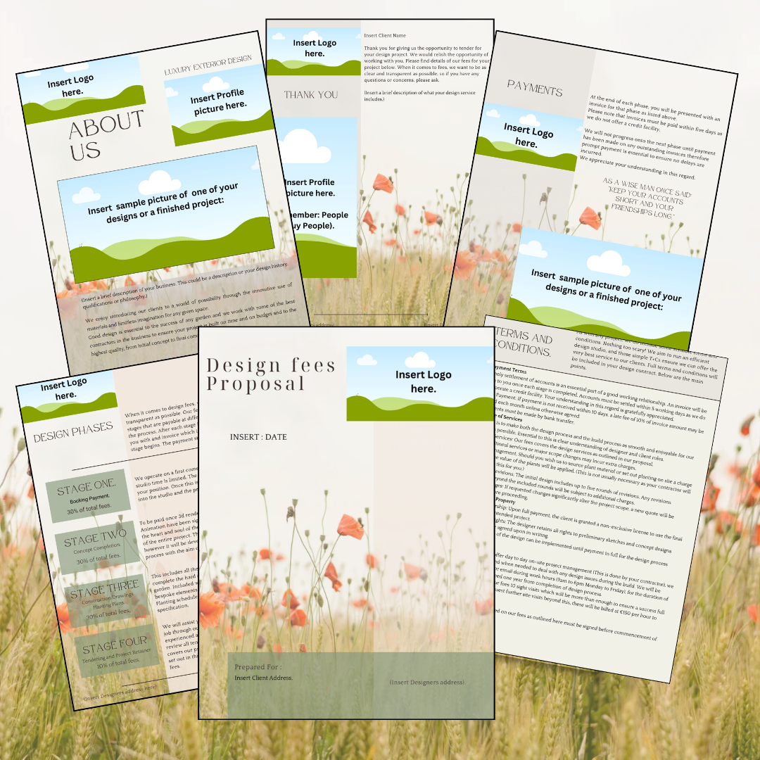 Design Fees Proposal Template