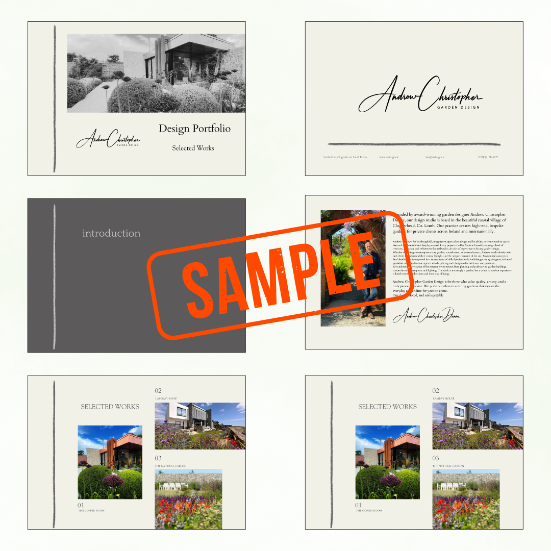 Garden Design Portfolio Template