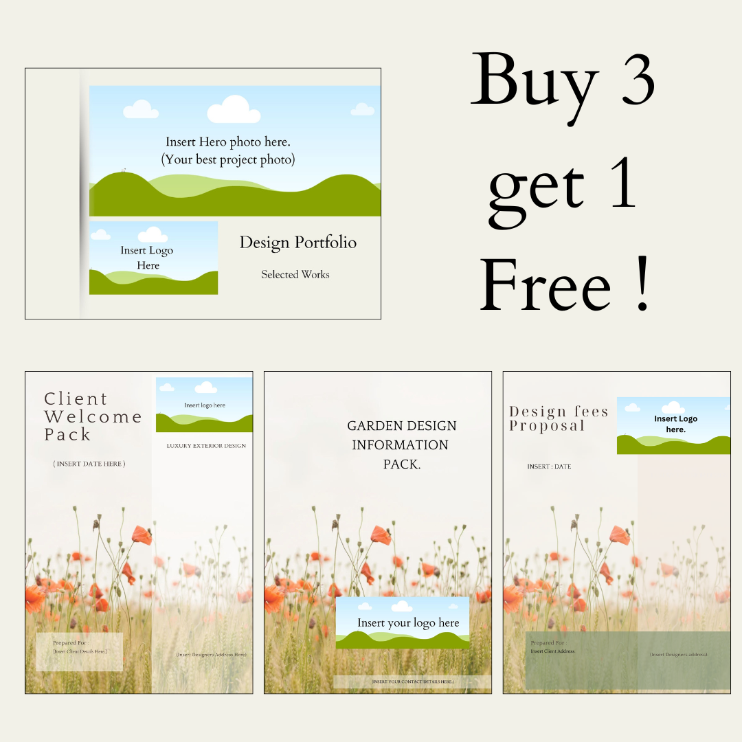 Template Bundle (Buy 3 get one Free)